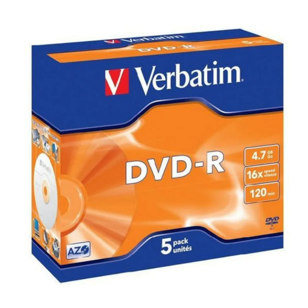 Verbatim DVD-R i etui 5-pk.