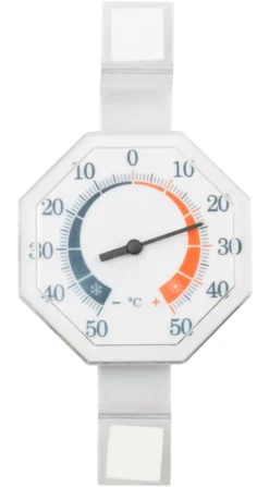 Vindustermometer i plast
