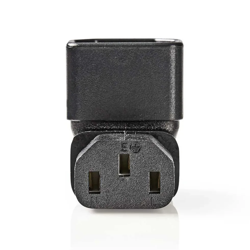Vinkeladapter C13 90° Nedovervinklet