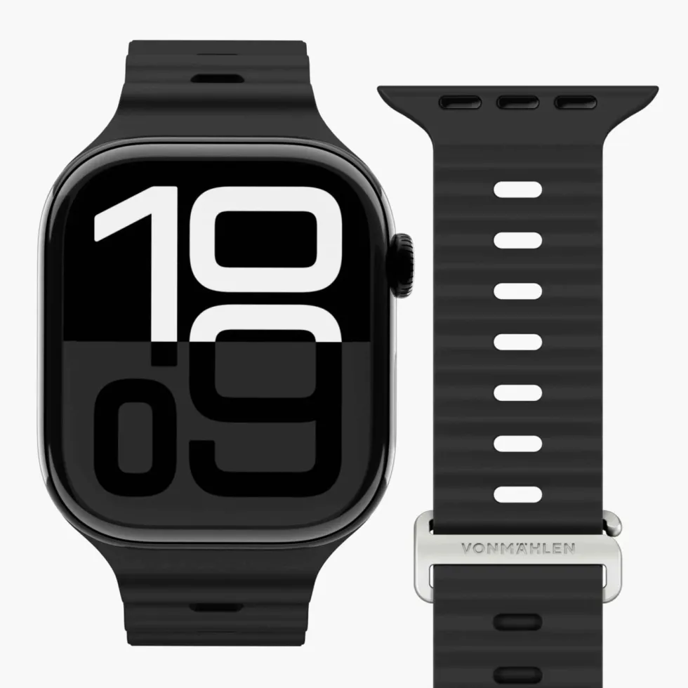 Vonmählen Wave Band 2 til Apple Watch 44/45/46/49 mm Black