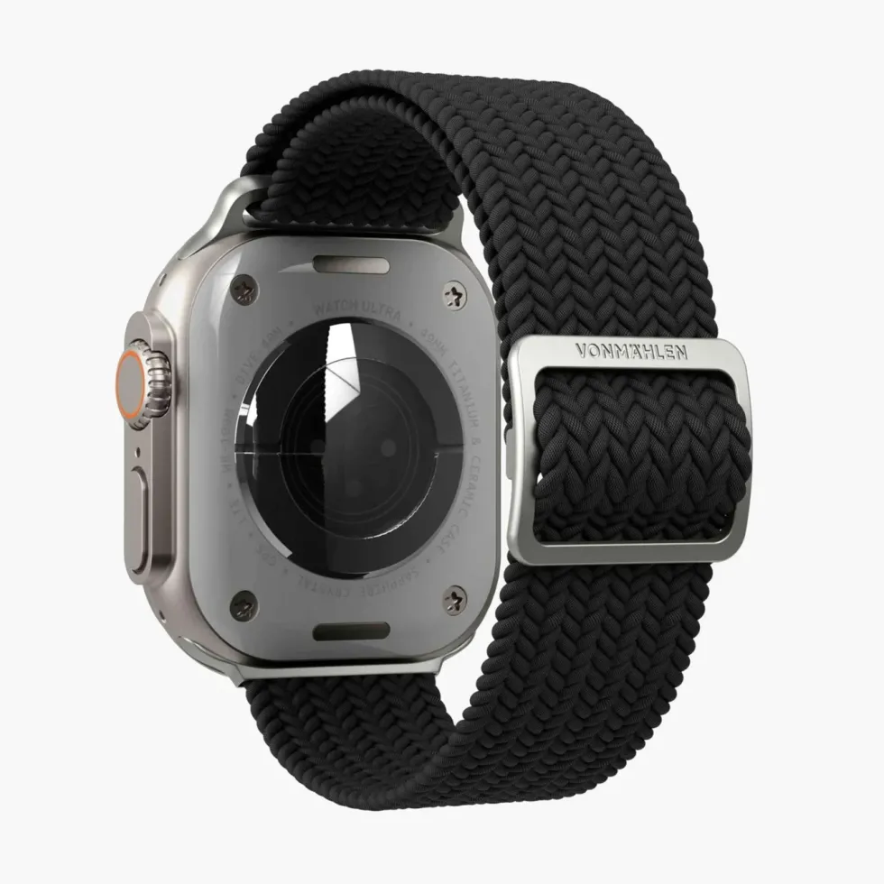 Vonmählen Woven Loop flettet rem til Apple Watch 40/41/42 mm Black
