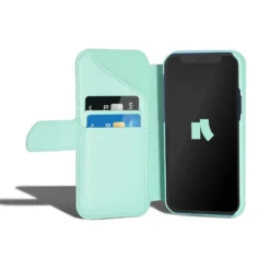 Wallet Case Solo 502 til iPhone 12 mini Turkis
