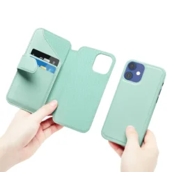 Wallet Case Solo 502 til iPhone 12 mini Turkis