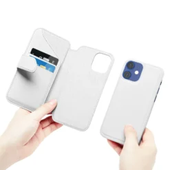 Wallet Case Solo 502 til iPhone 12 mini Hvit