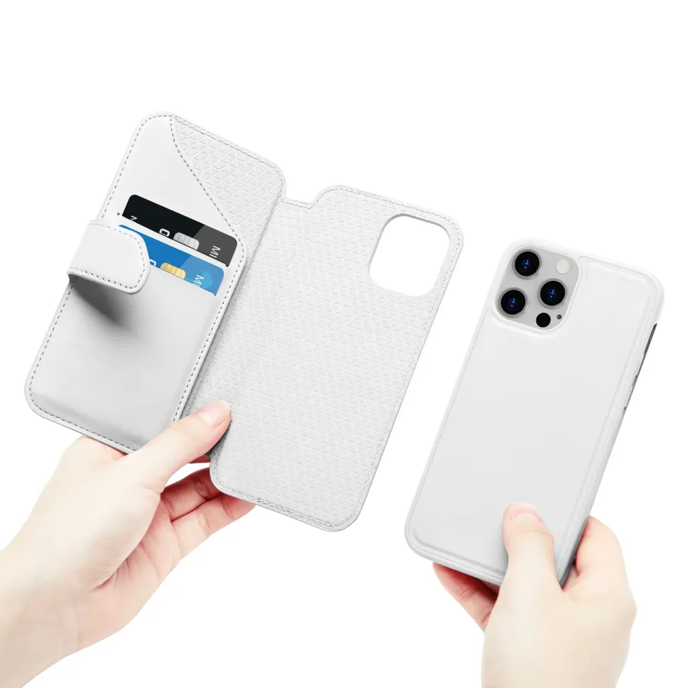 Wallet Case Solo 503 til iPhone 12 og 12 Pro Hvit