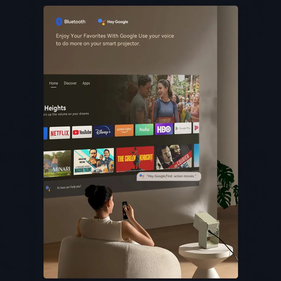 Wanbo Cube 2 Pro smart projektor med Full HD og Android TV 11