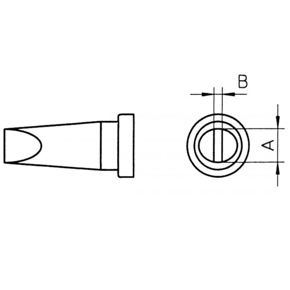 Weller Skrujernloddespiss 1,6x0,7 mm