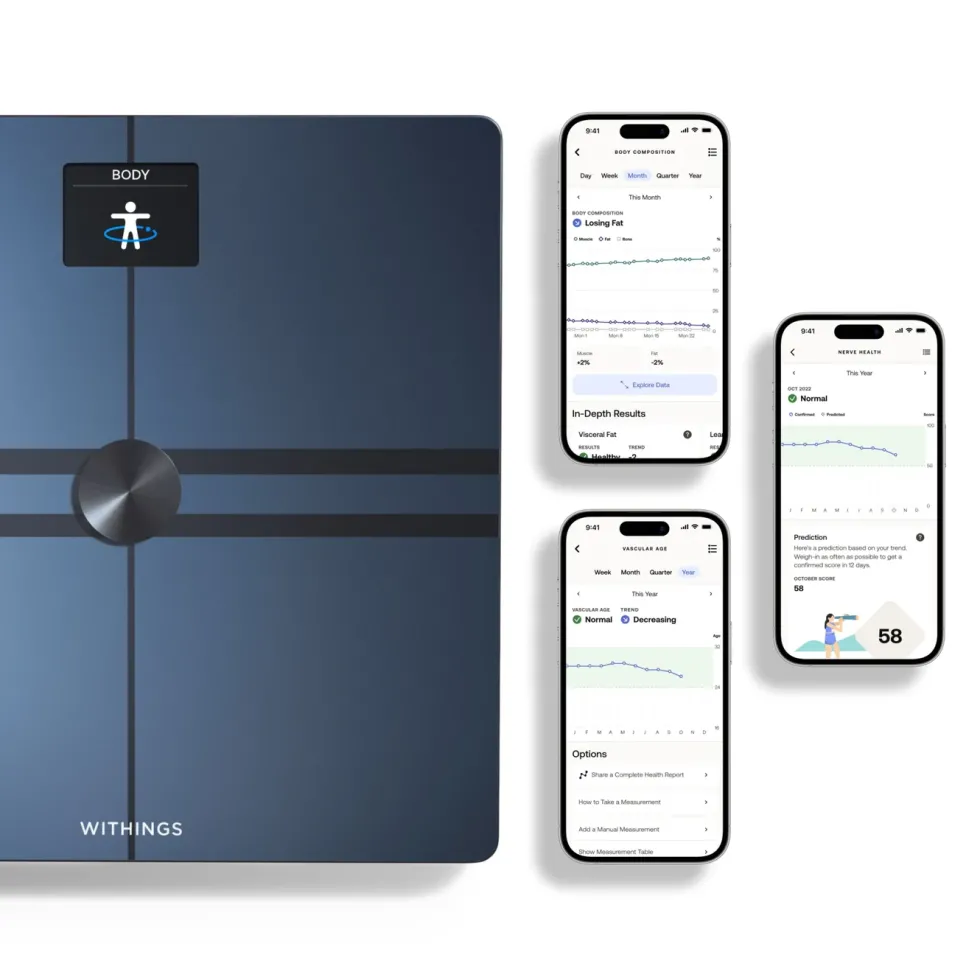 Withings Body Comp Personvekt med wifi Svart