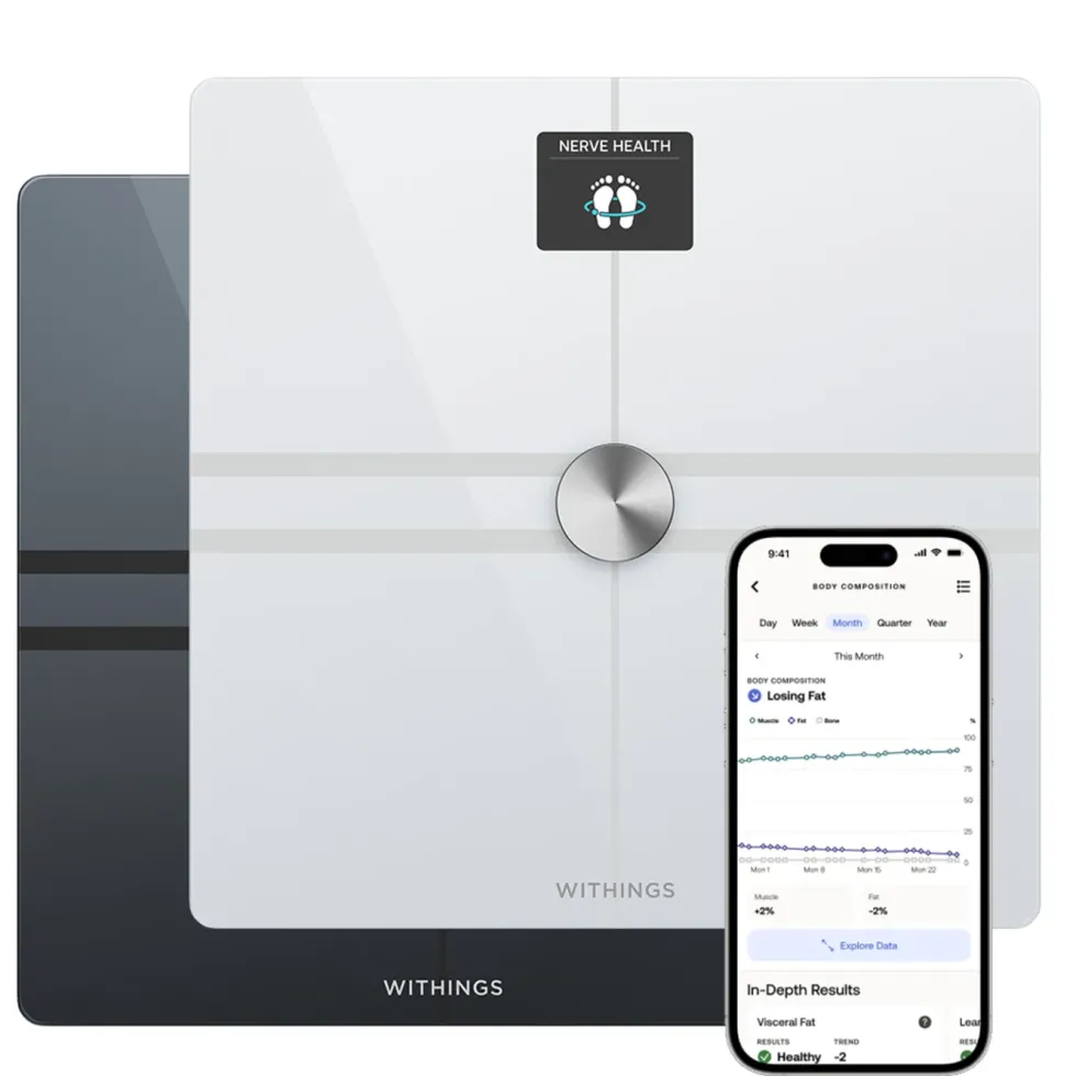 Withings Body Comp Personvekt med wifi Svart