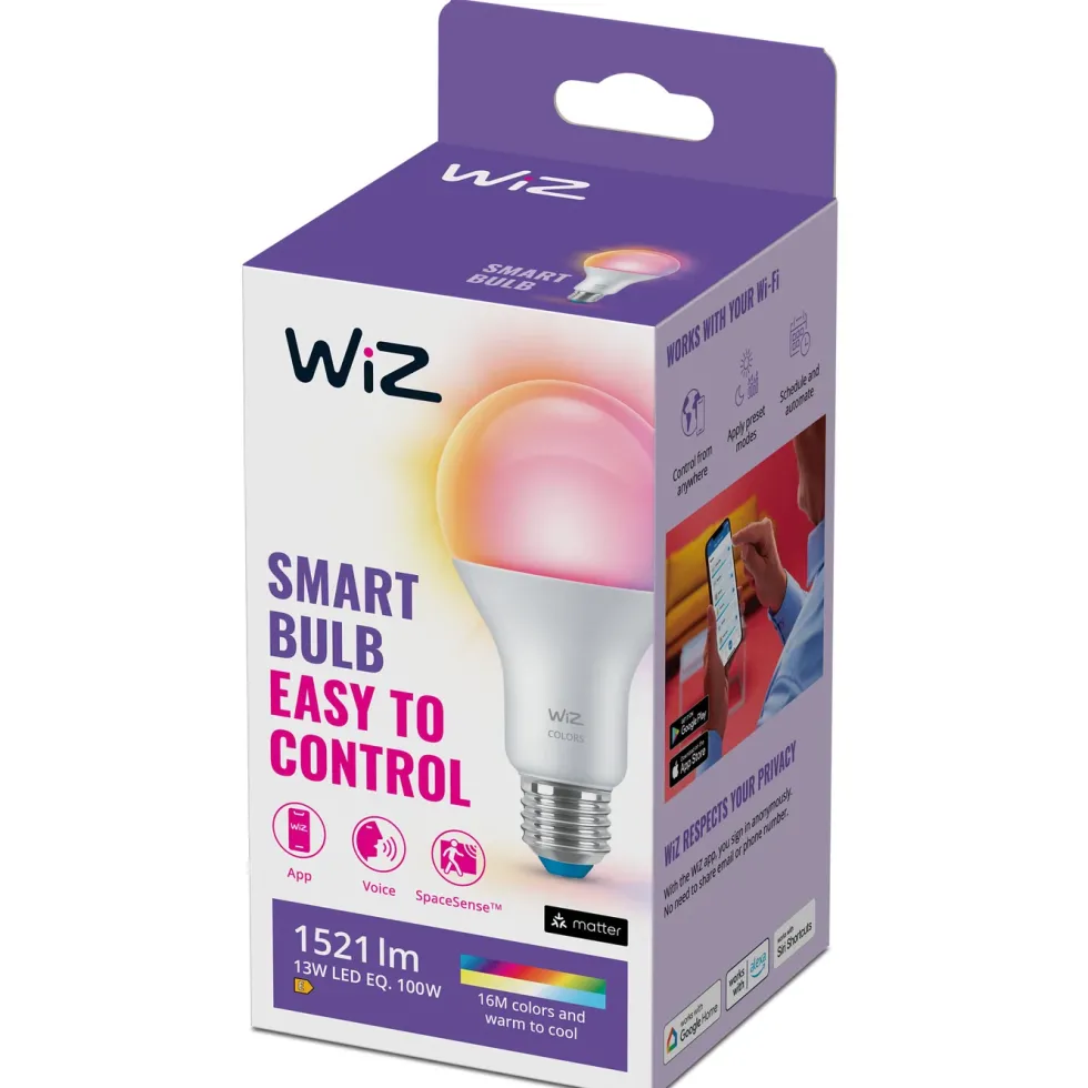 WiZ Color A67 Smart LED-pære E27 1521 lm