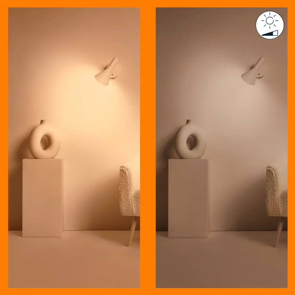 WiZ Varmhvit C37 Smart LED-pære E14 470 lm