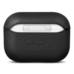 WOOLNUT Deksel i skinn til AirPods Pro 3-ladeetui Svart