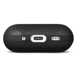 WOOLNUT Deksel i skinn til AirPods Pro 3-ladeetui Svart