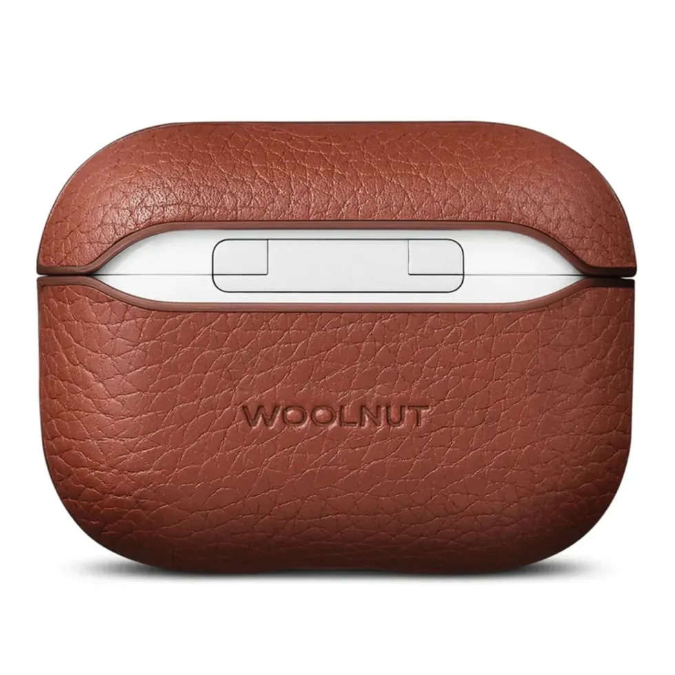 WOOLNUT Deksel i skinn til AirPods Pro 3-ladeetui Cognac