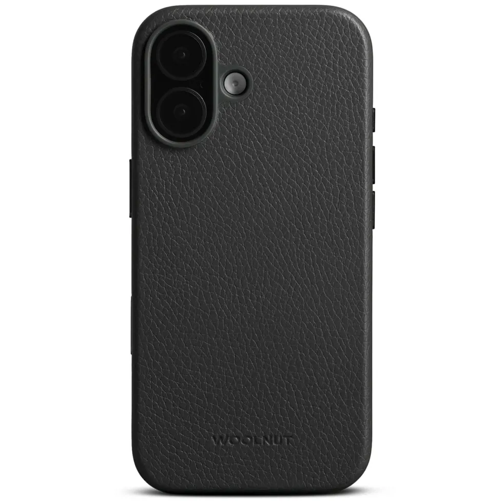 WOOLNUT Skinnetui for iPhone 17 Svart