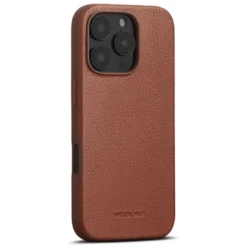 WOOLNUT Skinnetui for iPhone 16 Pro Cognac