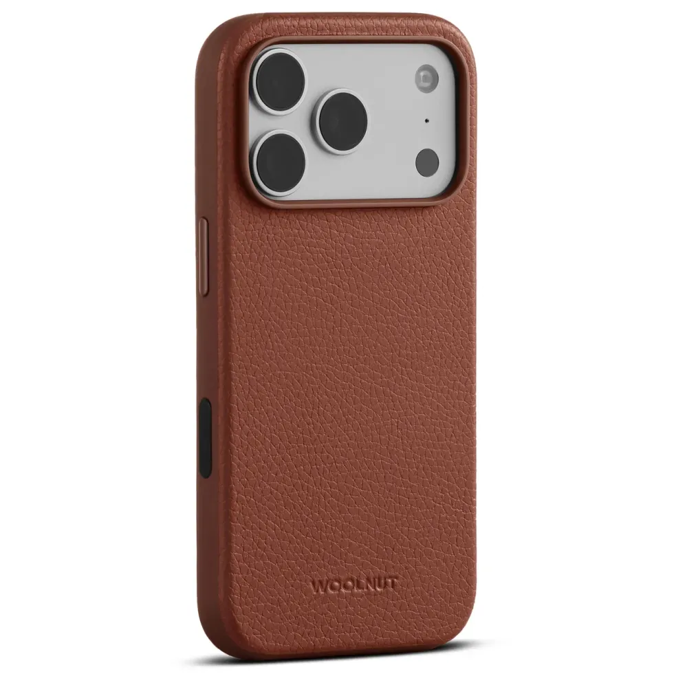 WOOLNUT Skinnetui for iPhone 17 Pro Cognac