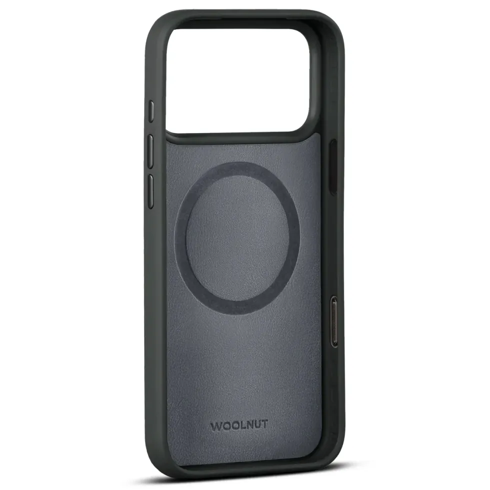 WOOLNUT Skinnetui for iPhone 17 Pro Max Svart