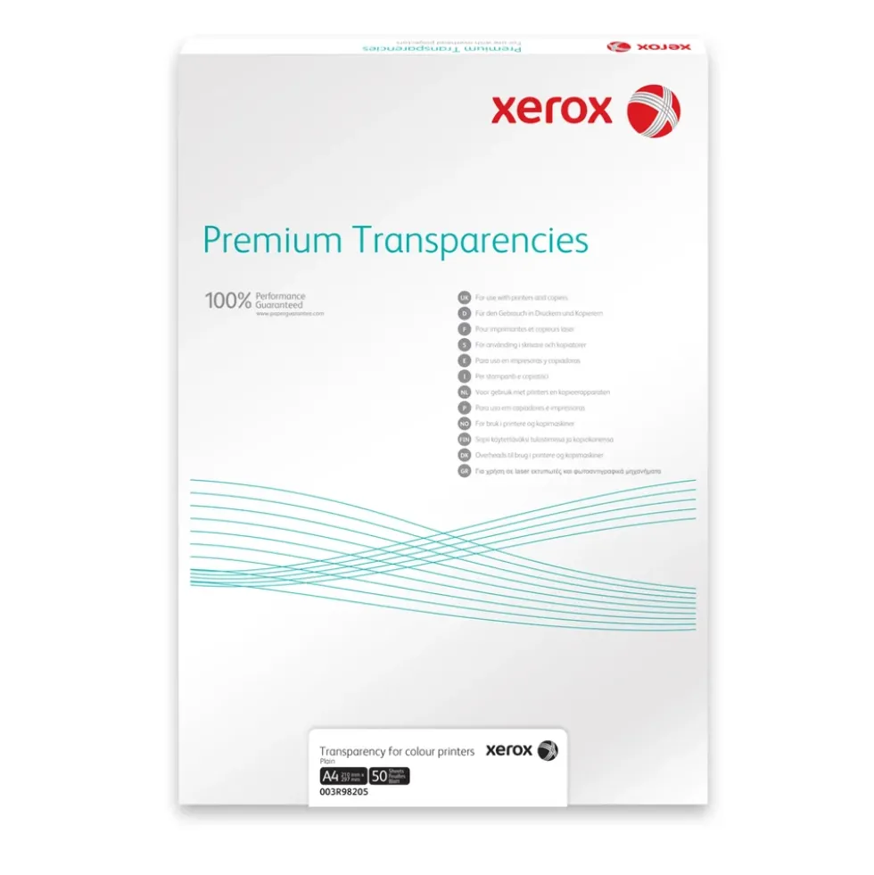 Xerox Overheadpapir Laser A4 50-pk.