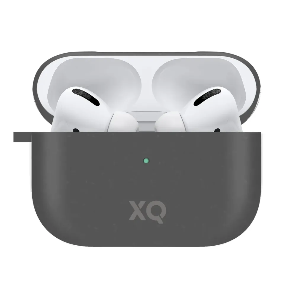 Xqisit Komposterbart etui for Airpods Pro (Gen 1, 2019) Svart