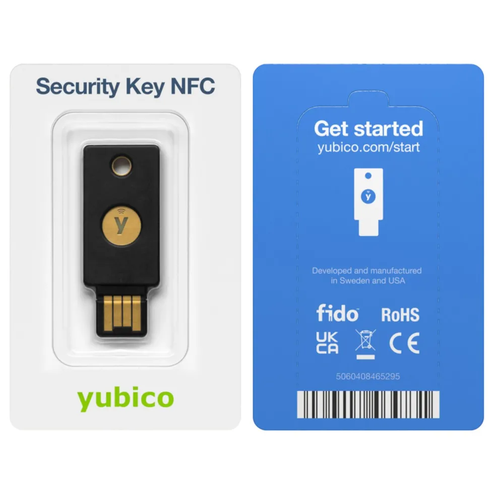 Yubico Security Key NFC Sikkerhetsnøkkel med USB-A