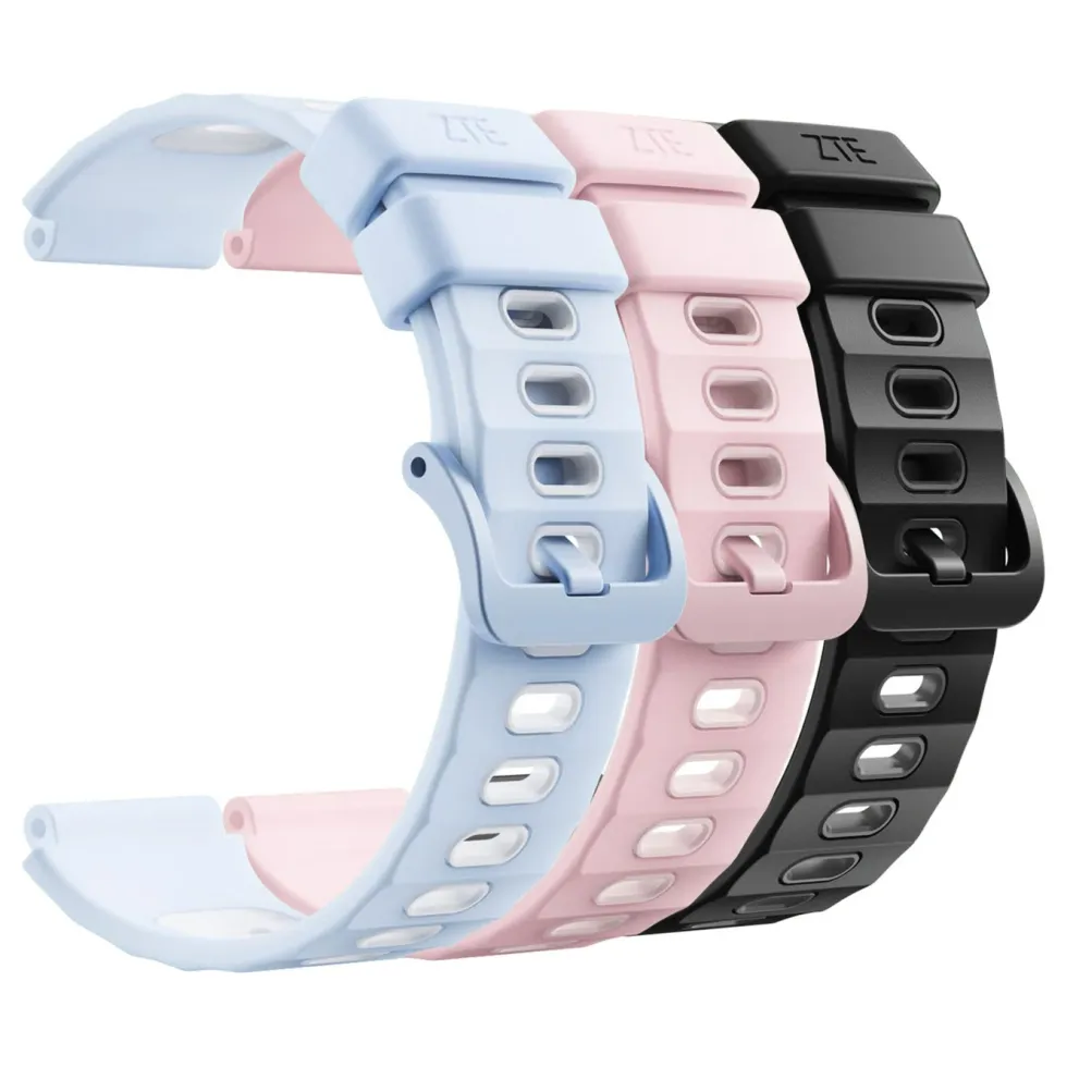 ZTE K2/K2 Pro klokkearmbånd i silikon Rosa