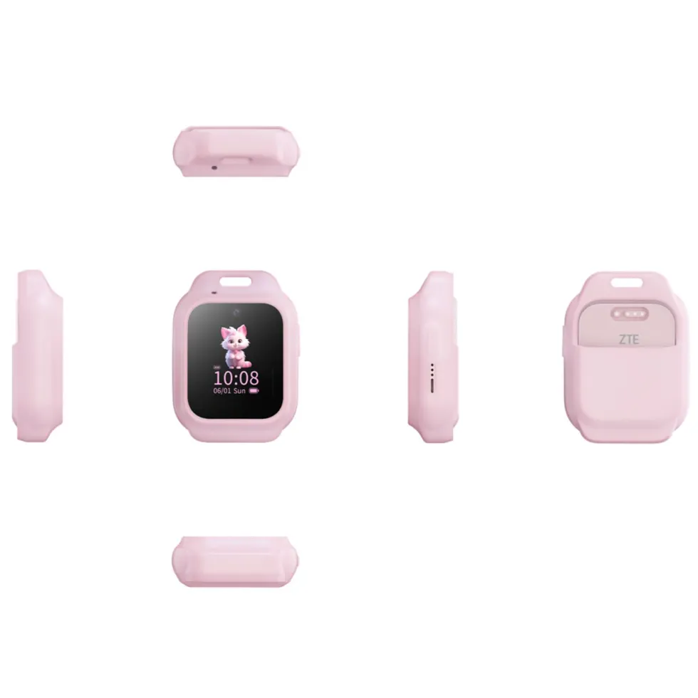 ZTE Klokkebeskyttelse med halsreim for Watch K2 og K2 Pro Rosa